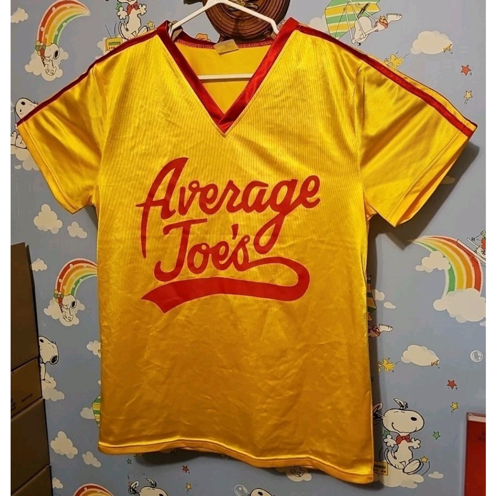 Average Joes Dodgeball Jersey Official Licensed Adult Size Medium Yellow Red